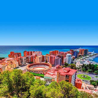 Uitzicht over de stad Malaga